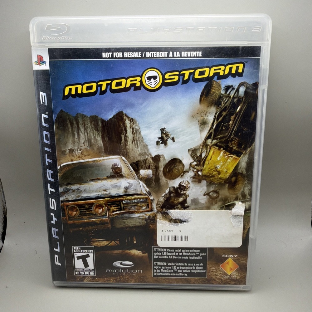 Motorstorm (Sony Playstation 3, PS3, 2007)‎ - Manual Included